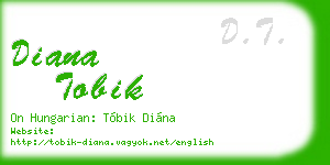 diana tobik business card